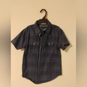 Kenneth Cole Toddler Boys Blue Short Sleeve Button Down Size 5